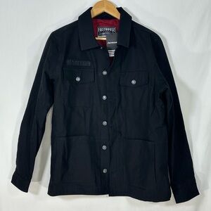 Fasthouse Grafter Chore Jacket Large Motorcycle Black Street Wear Embroidered
